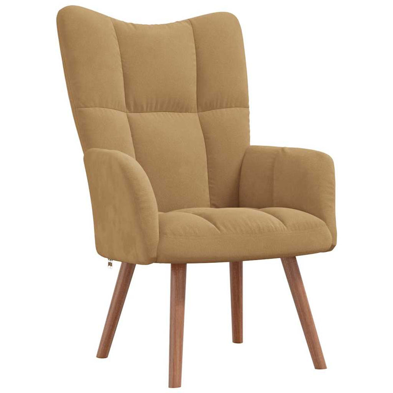 Fauteuil Freek - fluweel - bruin – extra afbeelding