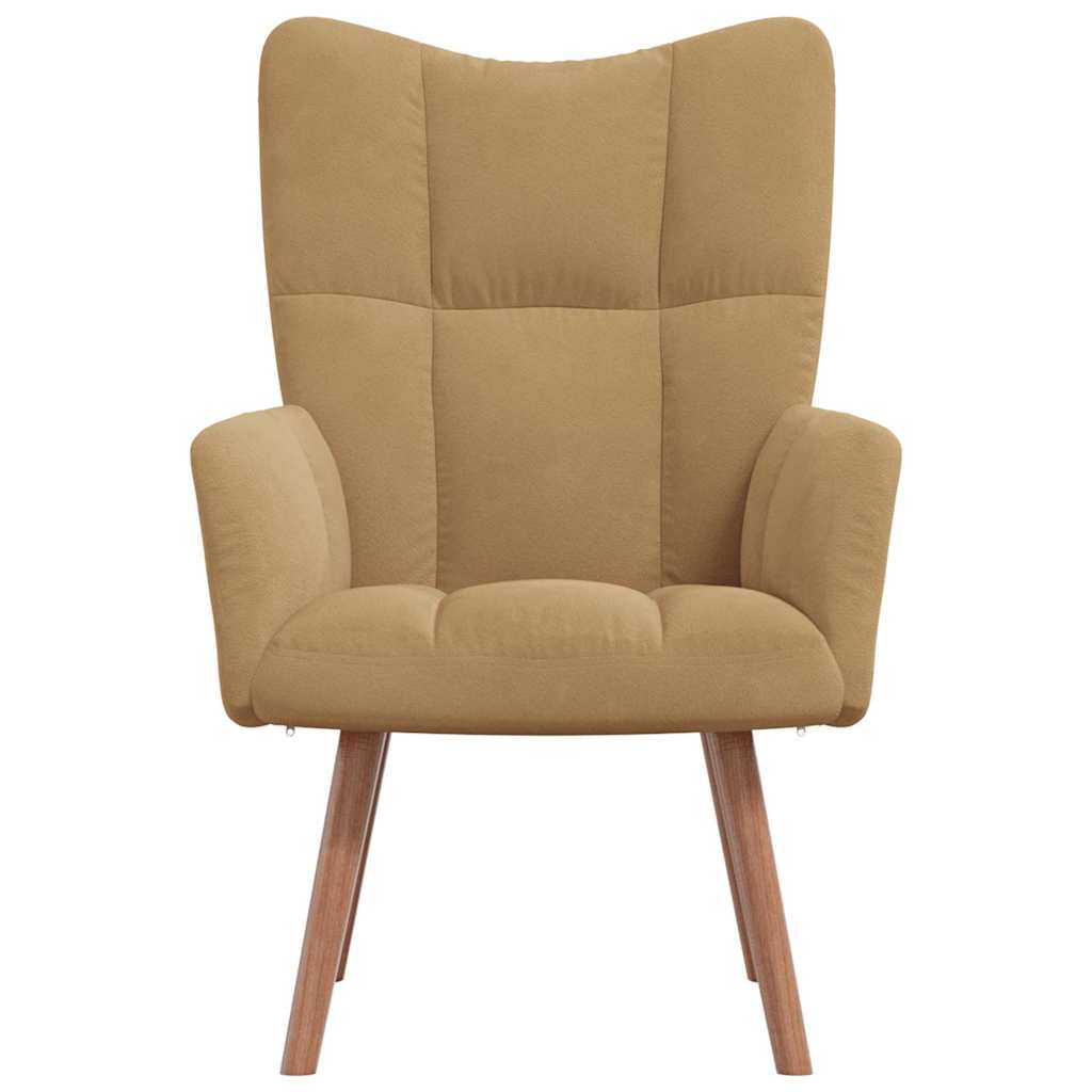 Fauteuil Freek - fluweel - bruin