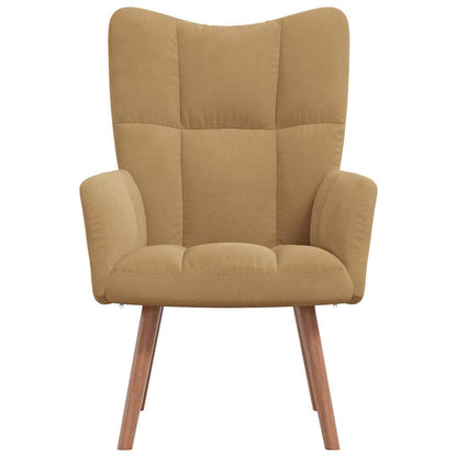 Fauteuil Freek - fluweel - bruin