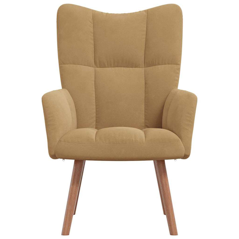 Fauteuil Freek - fluweel - bruin