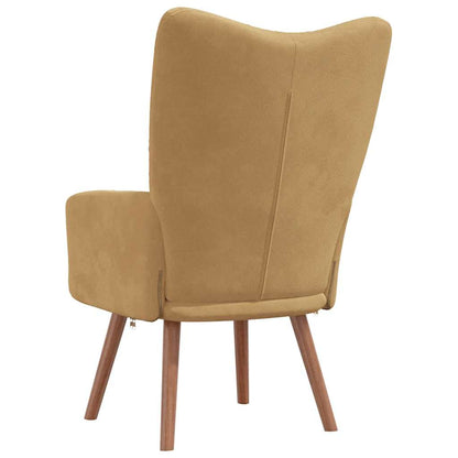 Fauteuil Freek - fluweel - bruin