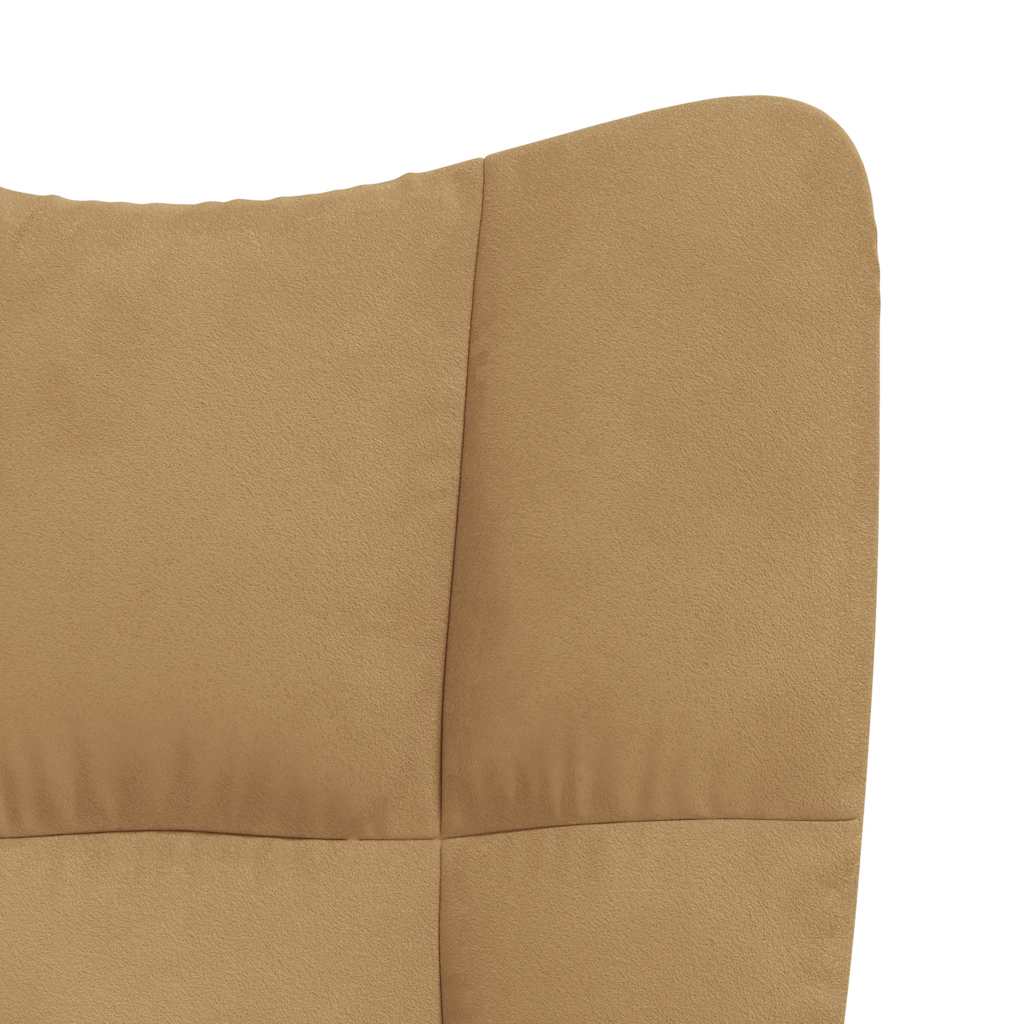 Fauteuil Freek - fluweel - bruin