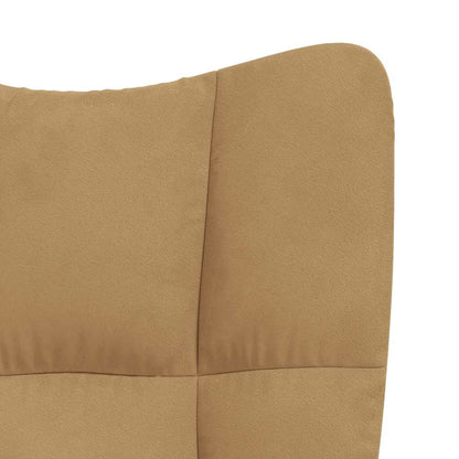 Fauteuil Freek - fluweel - bruin
