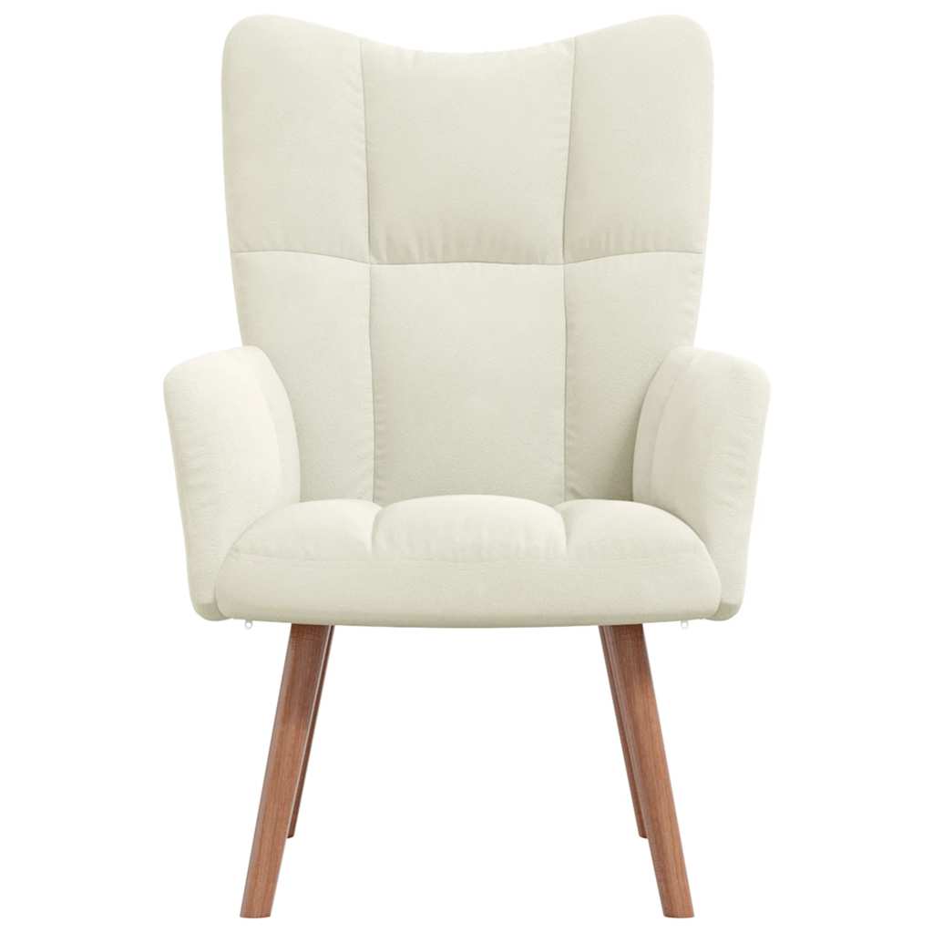 Fauteuil Freek - fluweel - wit