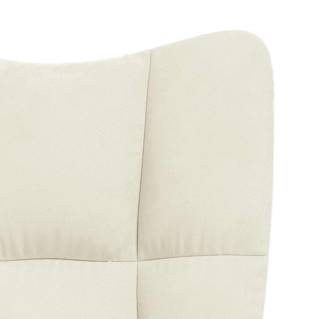 Fauteuil Freek - fluweel - wit