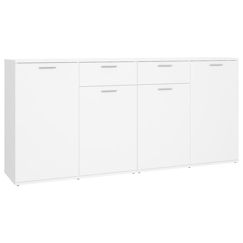 Dressoir Matthias - bewerkt hout - wit – extra afbeelding