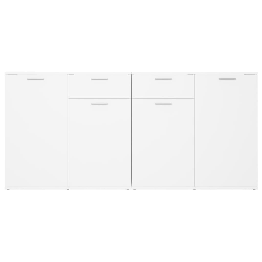 Dressoir Matthias - bewerkt hout - wit