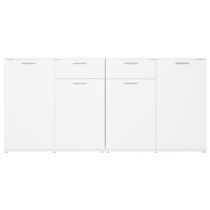 Dressoir Matthias - bewerkt hout - wit