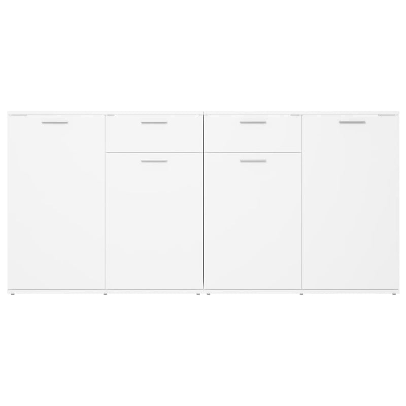 Dressoir Matthias - bewerkt hout - wit