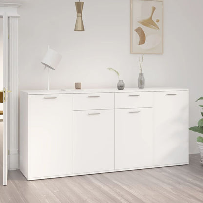 Dressoir Matthias - bewerkt hout - wit