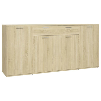 Dressoir Matthias - bewerkt hout - sonoma eiken