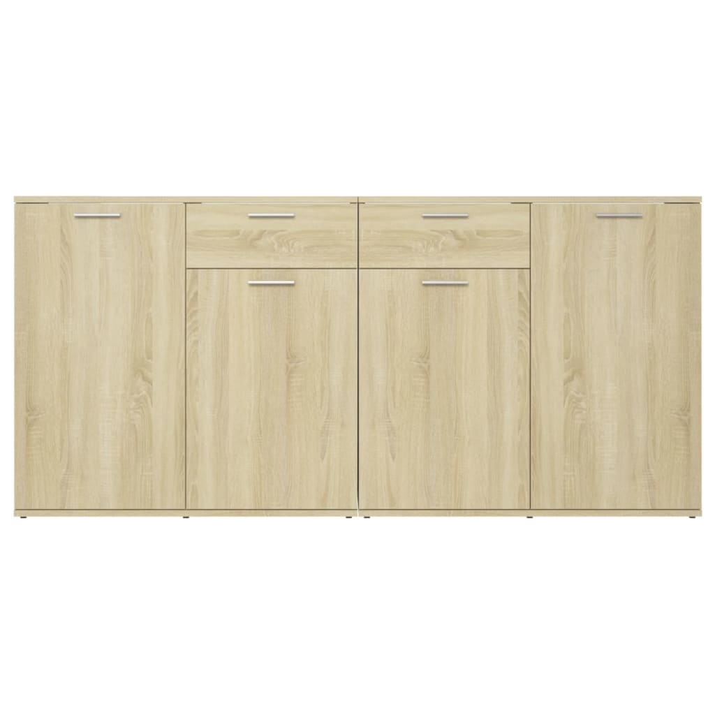 Dressoir Matthias - bewerkt hout - sonoma eiken