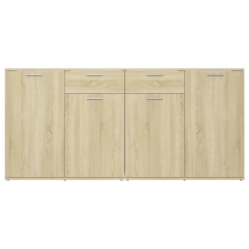 Dressoir Matthias - bewerkt hout - sonoma eiken