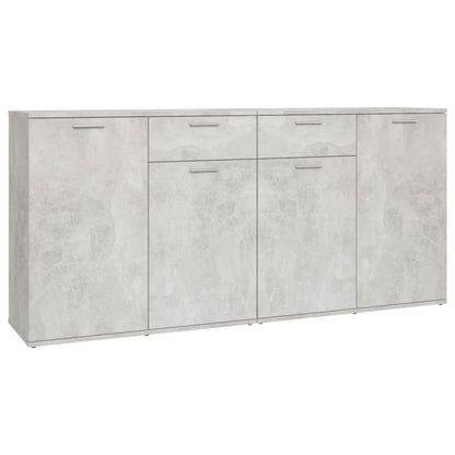 Dressoir Matthias - bewerkt hout - betongrijs