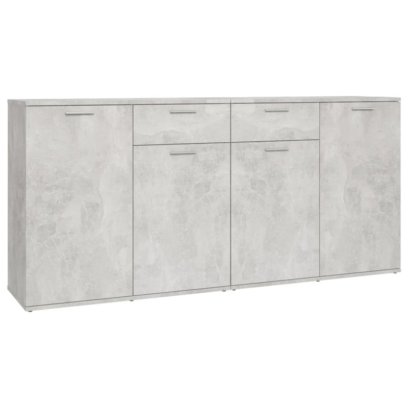 Dressoir Matthias - bewerkt hout - betongrijs – extra afbeelding