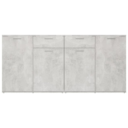Dressoir Matthias - bewerkt hout - betongrijs