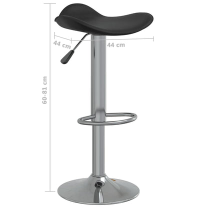 Barstoel Mette - 2 stuks - verstelbaar - zwart
