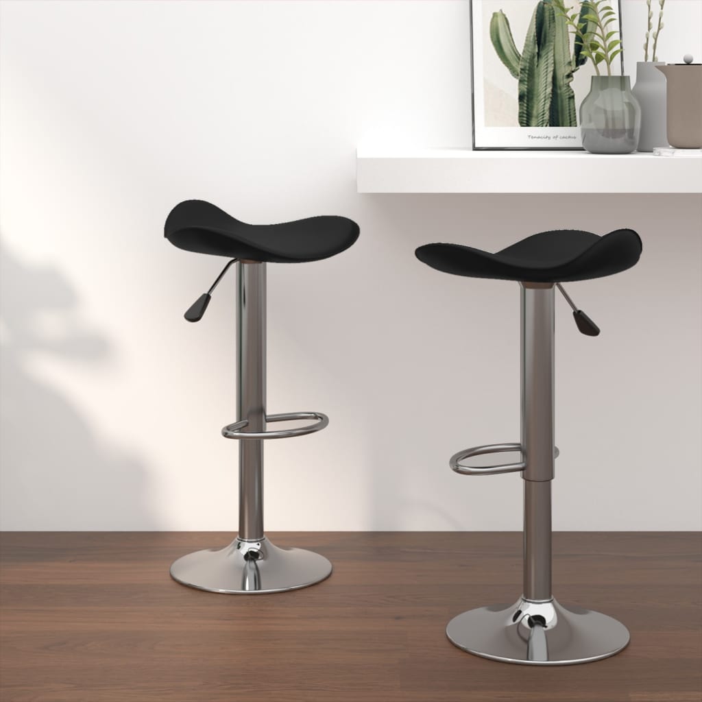 Barstoel Mette - 2 stuks - verstelbaar - zwart