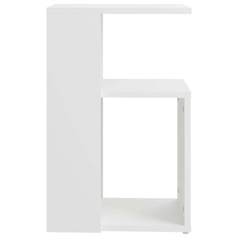 Bijzettafel Wesley - 36x30x56 cm - wit