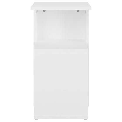 Bijzettafel Wesley - 36x30x56 cm - wit