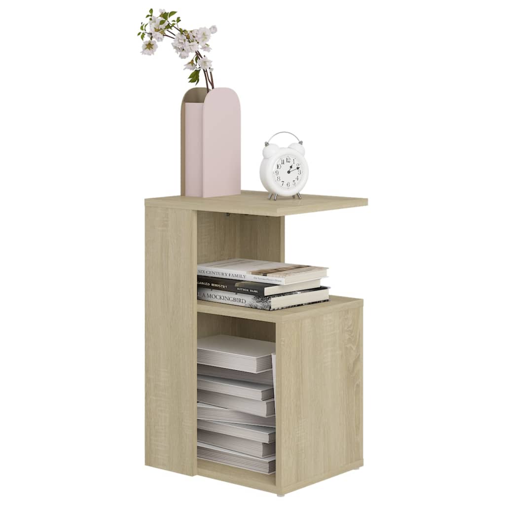 Bijzettafel Wesley - 36x30x56 cm - sonoma eiken
