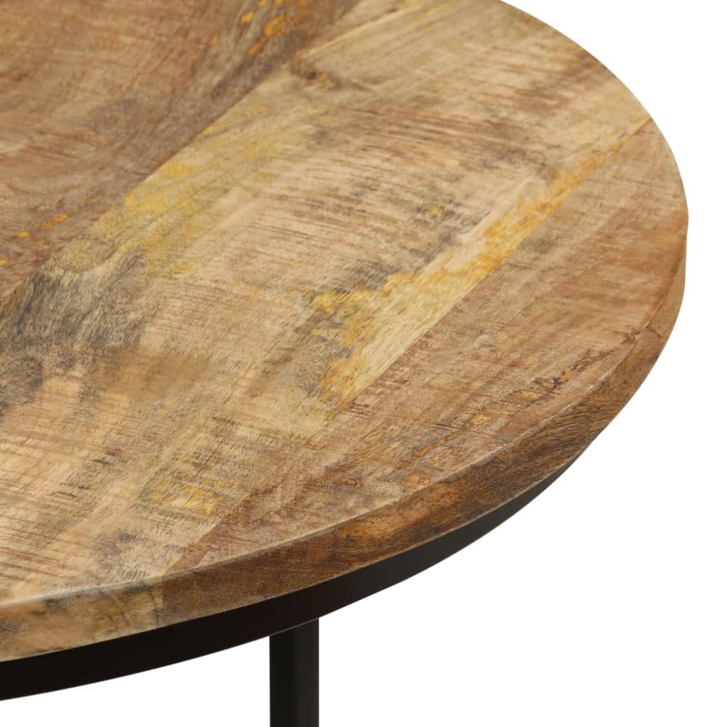 Salontafel Kees - 40x34 cm - 2-delig - ruw mangohout