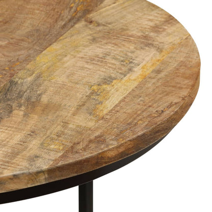 Salontafel Kees - 40x34 cm - 2-delig - ruw mangohout