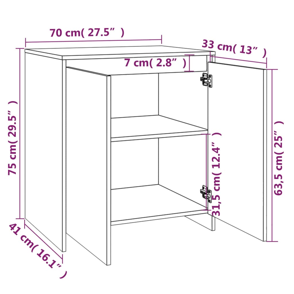 Dressoir Douwe - 2-delig - gerookt eiken