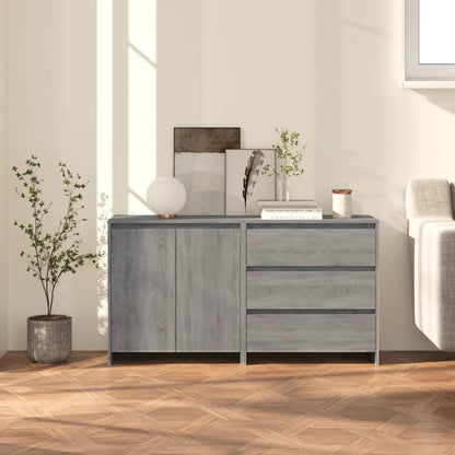 Dressoir Douwe - 2-delig - grijs sonoma