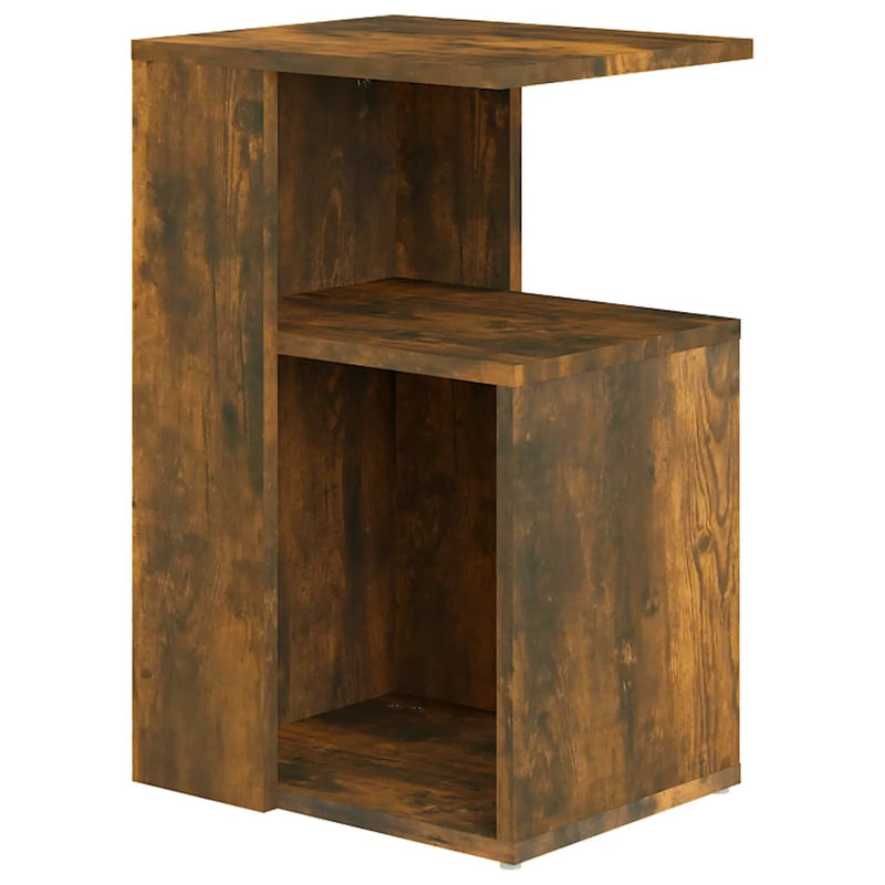 Bijzettafel Wesley - 36x30x56 cm - gerookt eiken – extra afbeelding