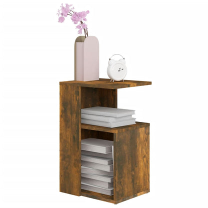 Bijzettafel Wesley - 36x30x56 cm - gerookt eiken