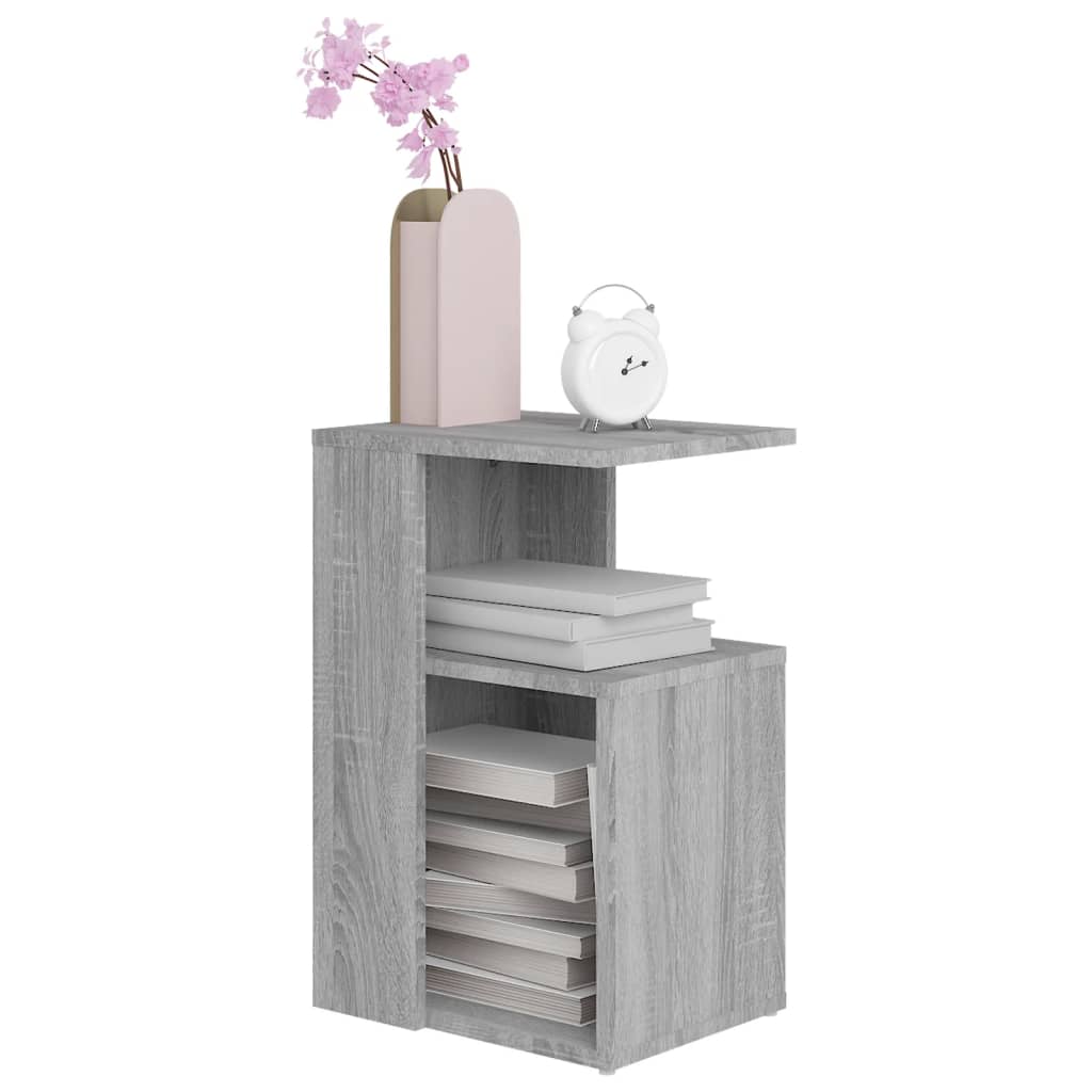 Bijzettafel Wesley - 36x30x56 cm - grijs sonoma