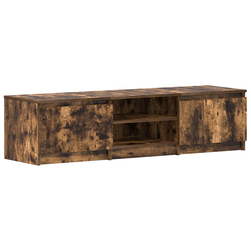 Tv-meubel Kyan - 140x40x35,5 cm - gerookt eiken – extra afbeelding
