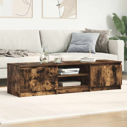 Tv-meubel Kyan - 140x40x35,5 cm - gerookt eiken