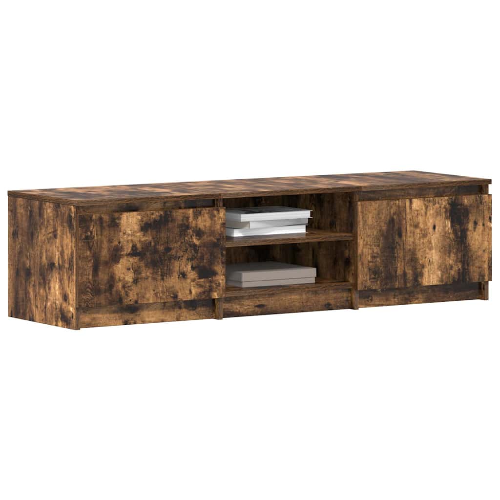 Tv-meubel Kyan - 140x40x35,5 cm - gerookt eiken