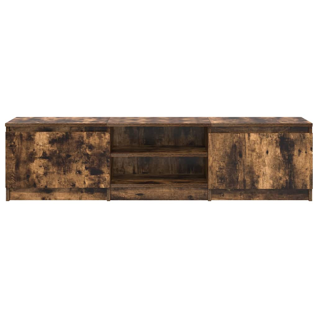 Tv-meubel Kyan - 140x40x35,5 cm - gerookt eiken