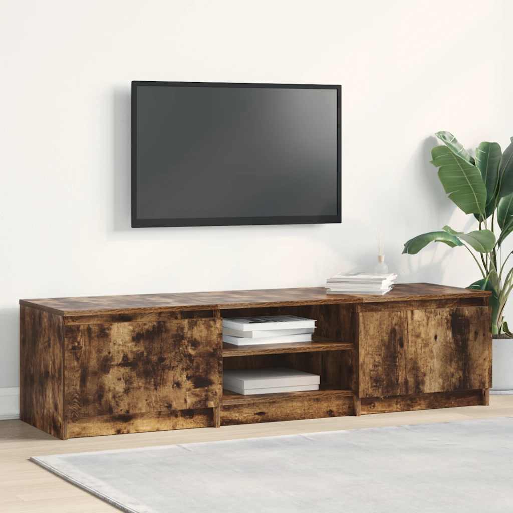 Tv-meubel Kyan - 140x40x35,5 cm - gerookt eiken