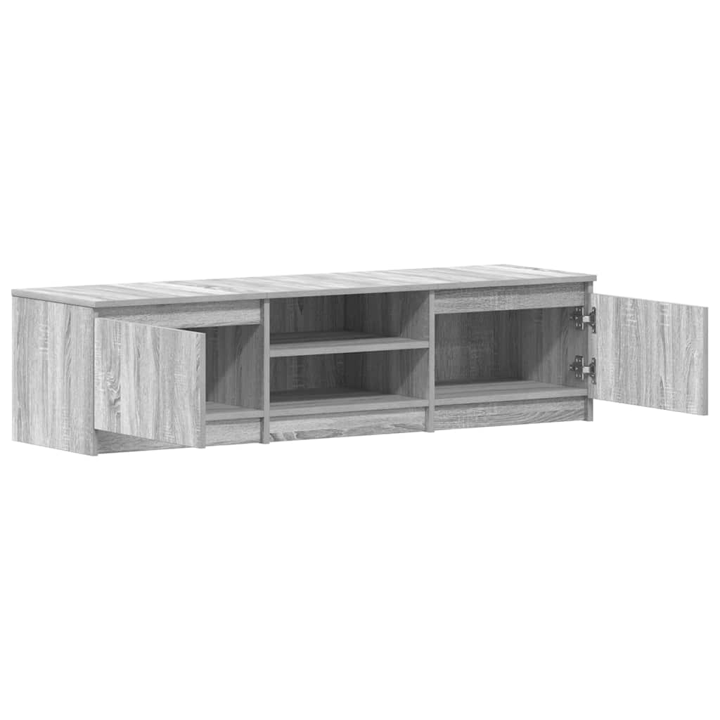 Tv-meubel Kyan - 140x40x35,5 cm - grijs sonoma