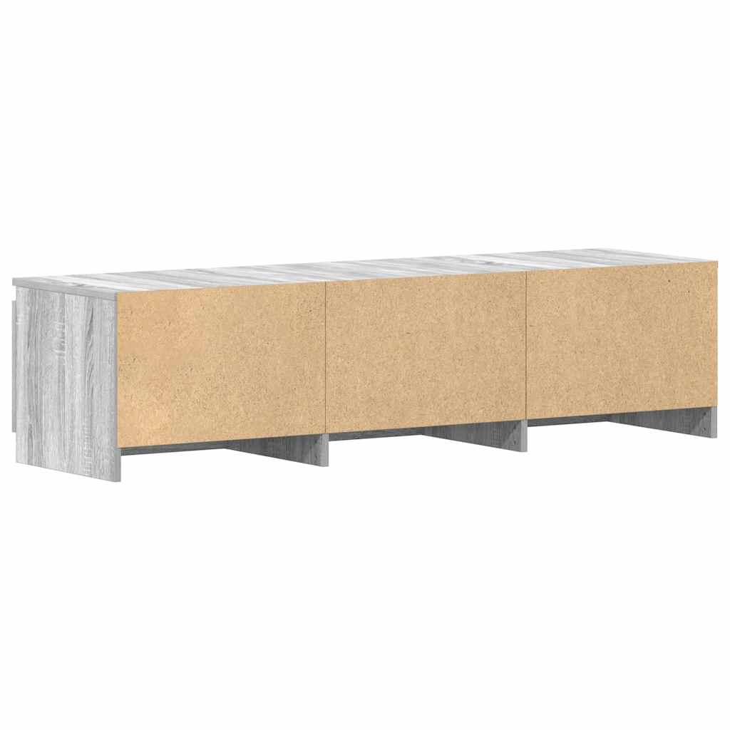 Tv-meubel Kyan - 140x40x35,5 cm - grijs sonoma