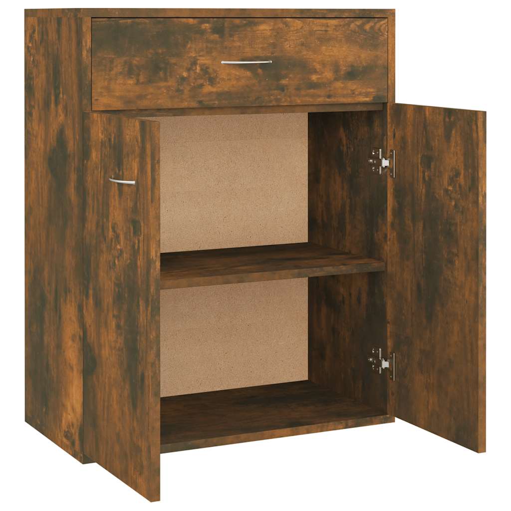 Dressoir Laurent - bewerkt hout - gerookt eiken