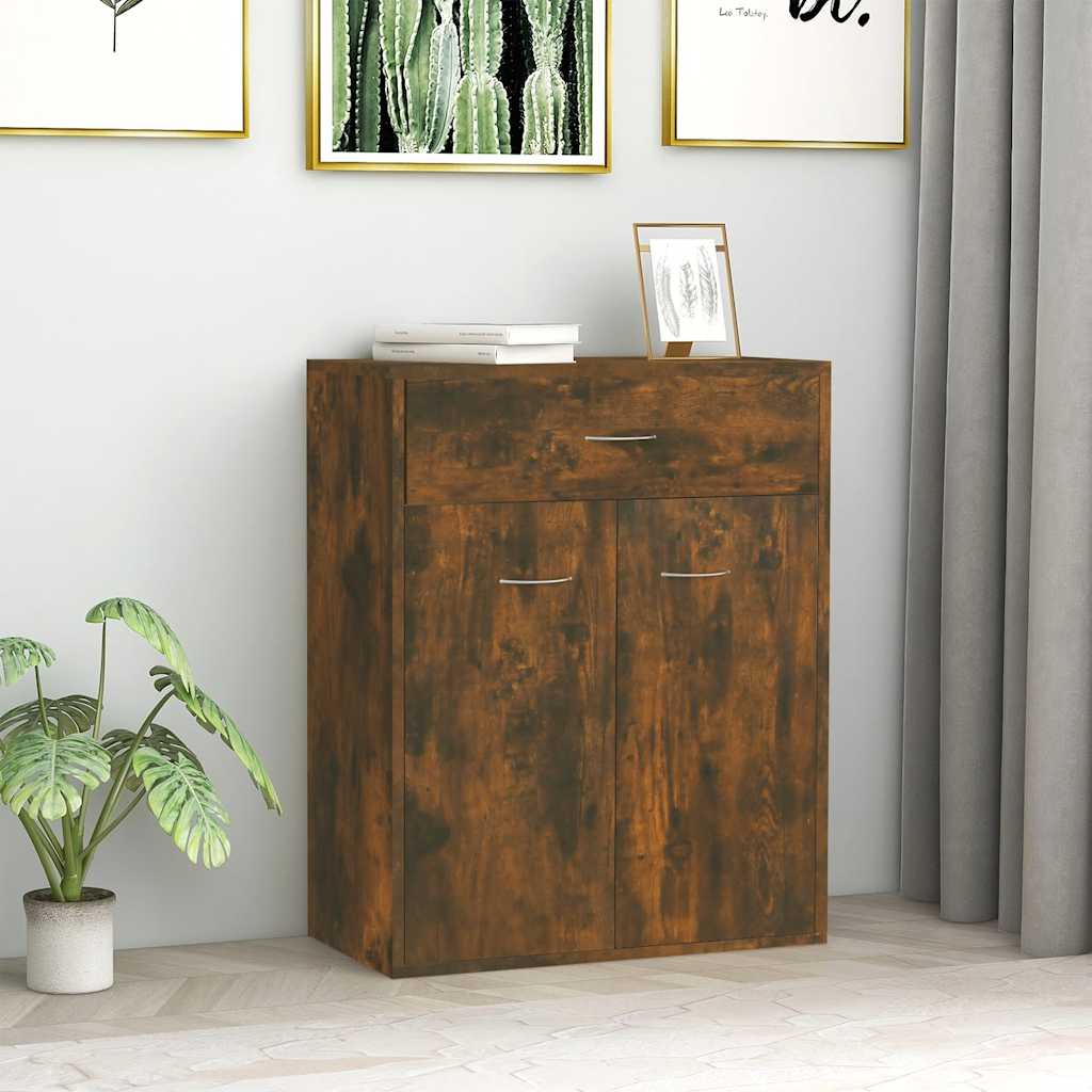 Dressoir Laurent - bewerkt hout - gerookt eiken