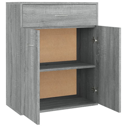 Dressoir Laurent - bewerkt hout - grijs sonoma