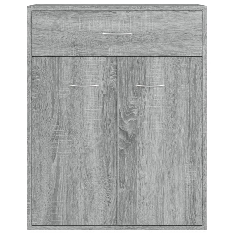 Dressoir Laurent - bewerkt hout - grijs sonoma