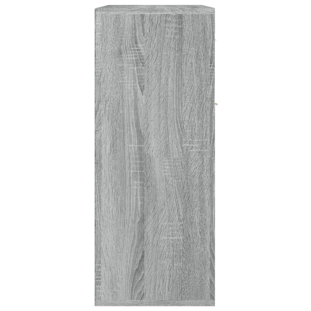 Dressoir Laurent - bewerkt hout - grijs sonoma