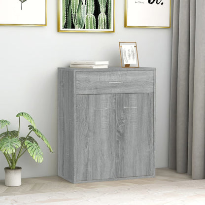 Dressoir Laurent - bewerkt hout - grijs sonoma