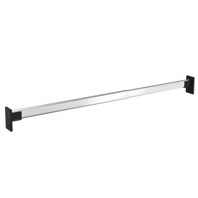Kledingroedes 2 St Telescopisch 58-100 Cm Zilverkleurig – extra afbeelding