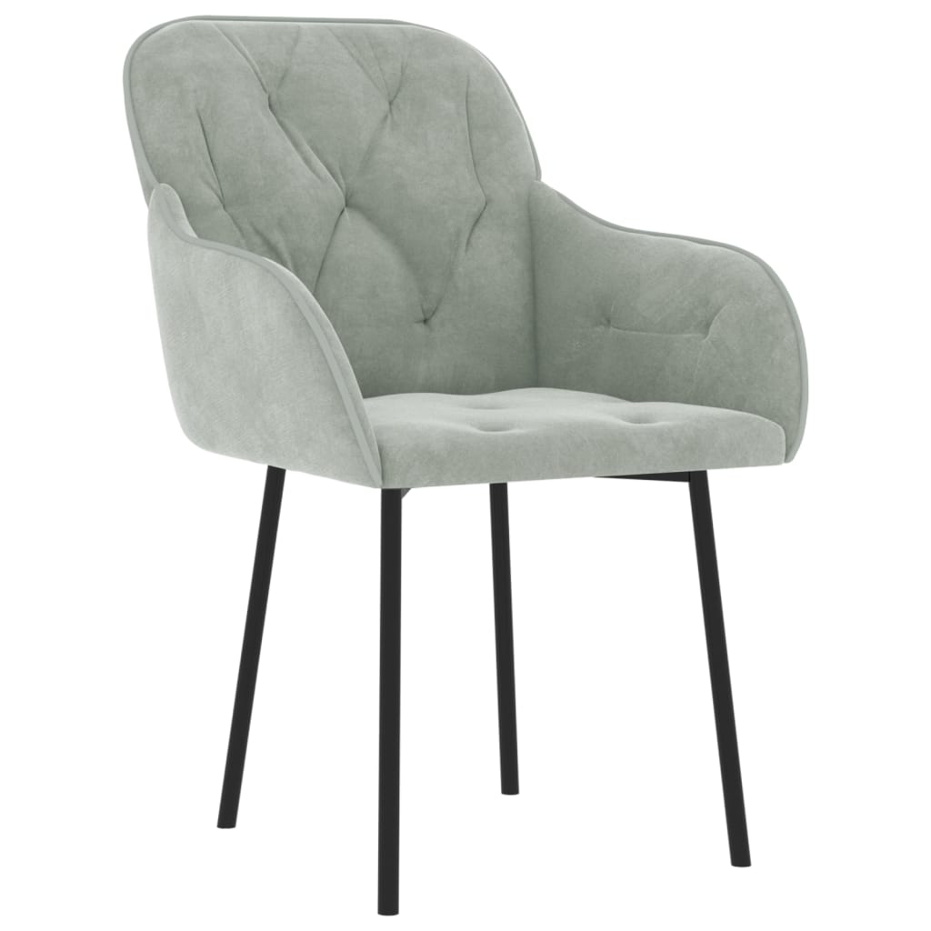 Eetkamerstoel Mila - fluweel - 2 Stuks