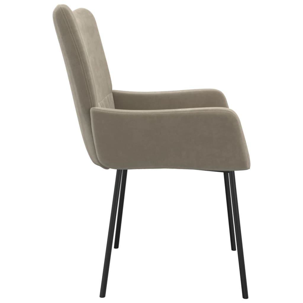 Eetkamerstoel Anna - fluweel - 2 stuks