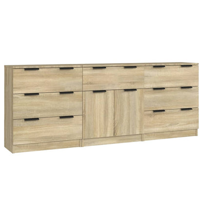 Dressoir Floris - 3-delig - sonoma eiken