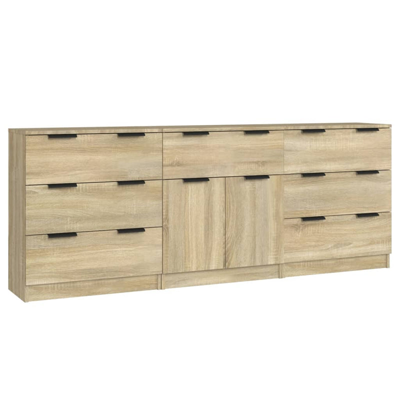 Dressoir Floris - 3-delig - sonoma eiken – extra afbeelding